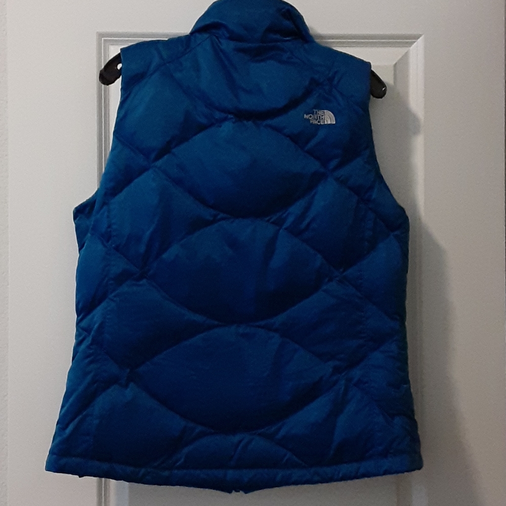Rare NORTH FACE vest 550 Aconcagua teal/turquoise ski puffer - L - Picture 9 of 9